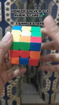 How to Solve a 3×3 Rubik's Cube in 2:23 🧩 | 7 Steps | Desi Cuber