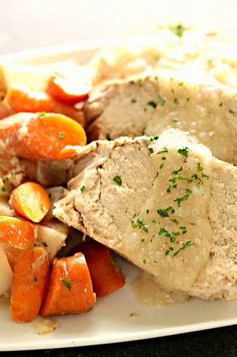 Slow Cooker Herb Pork Roast Recipe - Six Sisters' Stuff