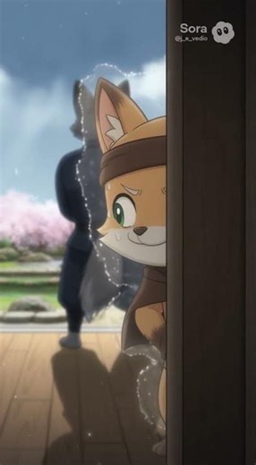 Kitsu Tries Invisibility Jutsu… But the Master Is Watching 👀🦊