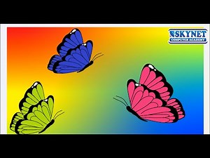 Colorful Butterfly Drawing in MS Paint | Easy Digital Art for Beginners