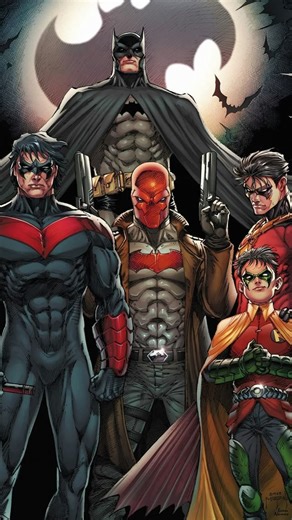 🎞 Xtian 🎞 on Instagram: "You never know what to expect when that light hits the sky . . . . #batfamily #nightwing #batman #alfredpennyworth #jasontodd #damienwayne #timdrake #dickgrayson #dc #dcanimateduniverse #fyp #foryoupage #foryou #explore"