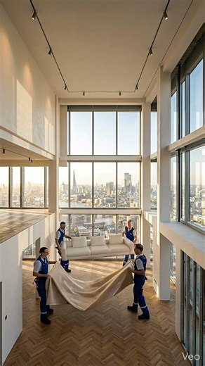 Raw to Luxury: Penthouse Transformation 🏙️✨ #Shorts #Architecture #ai