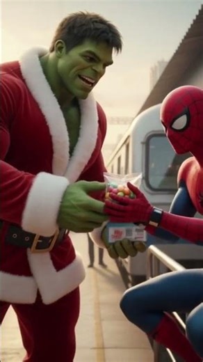 🎄 Desi Hulku bana Santaclaus Diya sabko gift 🎁 #santaclaus #hulk #trending #youtubeshorts #ai #viral