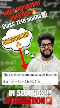 Class 12th Maths Most Expected Question🚨
