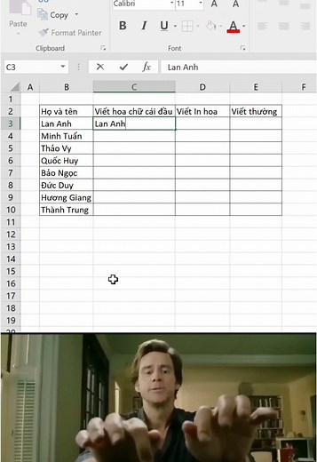 Viết hoa chữ cái đầu, in hoa, in thường bạn có biết? 🤭 #huyexcel #learnontiktok #tinhocvanphong #exceltips #excel #fyp