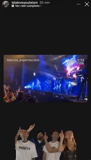 la la love you reposteo en ig. el video de aldo y elaine cantando “el fin del mundo”. 😍💗
