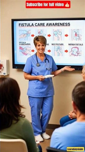 AV fistula care awareness dummy video ☺️ | dialysis technician teaching audiance #shorts #ai #learn