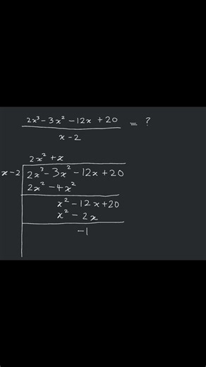 Polynomial Long Division - Example 1