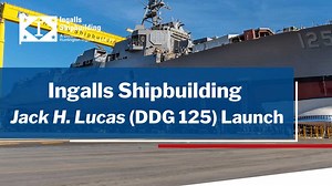 Ingalls Shipbuilding in Pascagoula, Mississippi, recently launched the U.S. Navy’s first Flight III destroyer, the future USS Jack H. Lucas (DDG 125). DDG 125 is named for Jack H. Lucas, a longtime resident of Hattiesburg, Mississippi, who was the youngest Marine and youngest service member in World War II to receive the Medal of Honor. Read more in the press release: http://ow.ly/JwFh30rKw9E #IngallsShipbuilding #DDG125 | HII