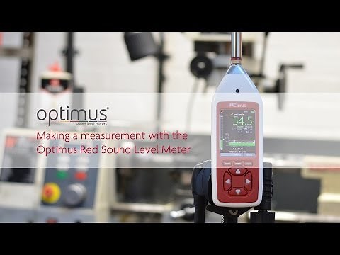 Making a Noise Measurement with the Optimus Red Sound Level Meters