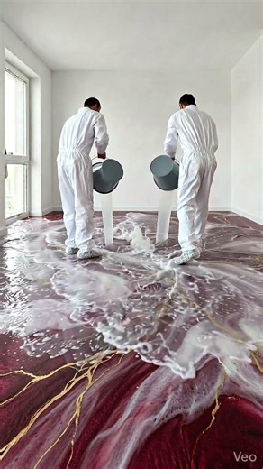 Shaking Up Modern Epoxy Design with Rich Wine and White Textures 🎨⚜️
