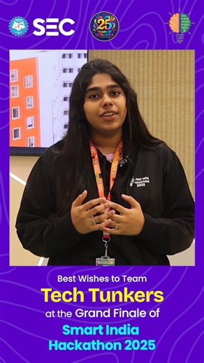 Saveetha Engineering College on Instagram: "🎤 The Smart India Hackathon (SIH) 2025 – Hardware Edition" Grand Finale finalists from SEC (Autonomous) shared their inspiring journey of innovation and discovery! :: 💡 From ideas to impact, their passion continues to drive real-world problem-solving and meaningful change. :: 🎉 Wishing all the best to “Team Tech Tunkers”! 🚀 :: #smartindiahackathon2025 #sih2025 #saveethaengineeringcollege #coding"