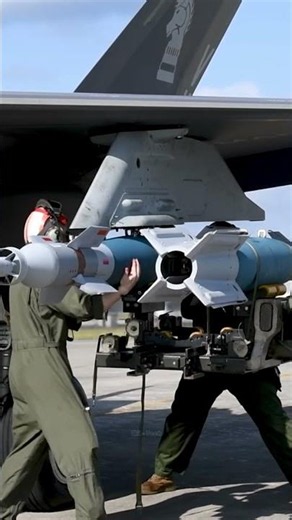 USMC Weapons Crew Arms the F-35B Lightning II #military