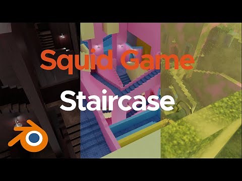 Recreating the Staircase from Squid Game in Different Styles