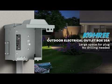 How to Install Kohree Outdoor Electrical Outlet Box
