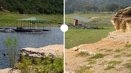 Texas floods overwhelm Lake Travis with over 17 feet of water: See before, after photos