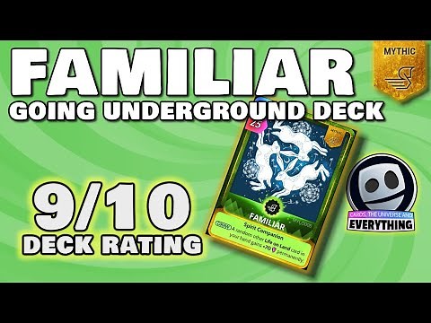Familiar Mythic Going Underground League Deck - Cards Universe & Everything