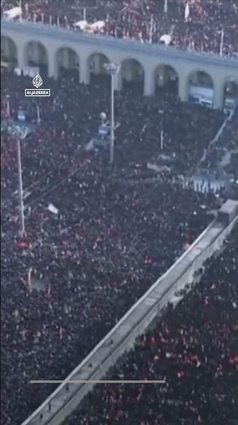 Millions attend funeral prayers for Iran’s Khamenei and family | AJ #shorts