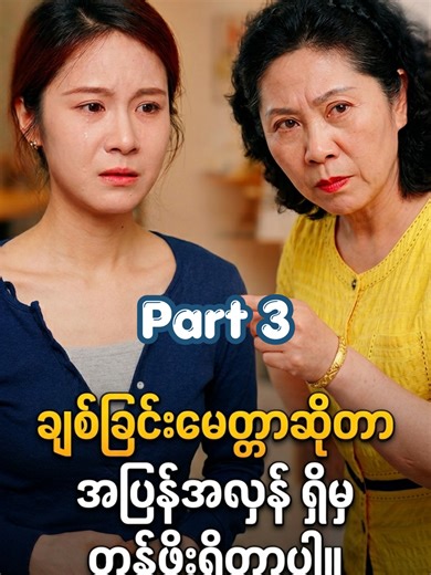 ချစ်ခြင်းမေတ္တာအပြန်အလှန်ရှိမှတန်ဖိုးရှိတယ် (Part 3)
