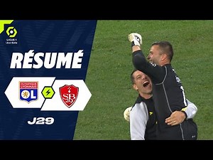 OLYMPIQUE LYONNAIS - STADE BRESTOIS 29 (4 - 3) - Highlights - (OL - SB29) / 2023-2024