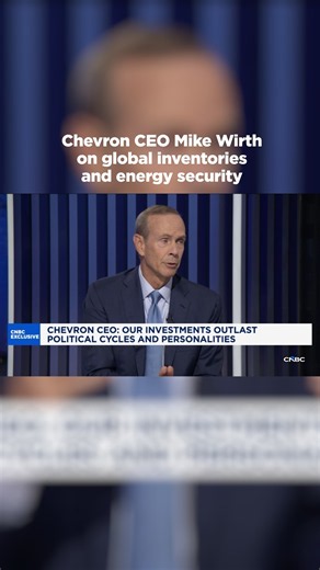 Chevron CEO Mike Wirth on Global Inventories and Energy Security