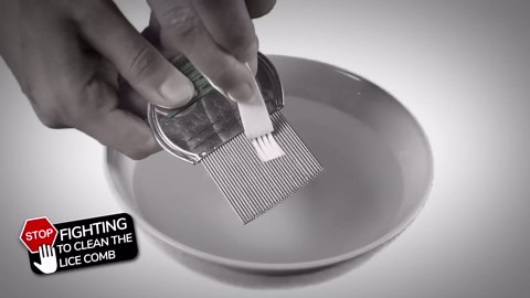 Fast 'n Clean - Lice Comb Reinvented - The Self Cleaning Lice Comb