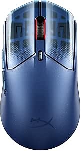 HyperX Pulsefire Haste 2 S – Wireless Gaming Mouse for PC – 64g, Magnesium Alloy Shell, Rechargeable li-ion Battery, 26K Sensor, Dual Wireless, Glass Skates, Navy
