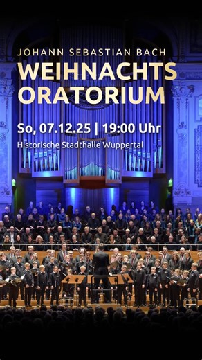 Wuppertaler Kurrende | Jauchzet, frohlocket! Wir freuen uns auf drei Aufführungen von Bachs Weihnachtsoratorium in Wroclaw, Mülheim an der Ruhr und in der... | Instagram