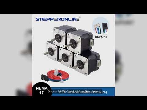 STEPPERONLINE Nema 17 Stepper Motor 38mm 42 Motor 42Ncm 1.5A Nema17 Stepper 4-lead for CNC 3D Printe