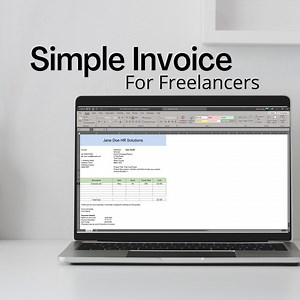 Simple Invoice Template for Freelancers, Designed on Excel. Cheap Invoice Template - Etsy