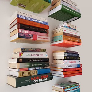 Invisible Hidden Floating Metal Bookshelf Wall Mounted Concealed Bookshelves.  | eBay UK