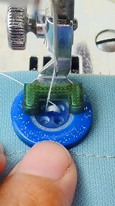 Sewing on botton #sewing | Mugi Wiyono