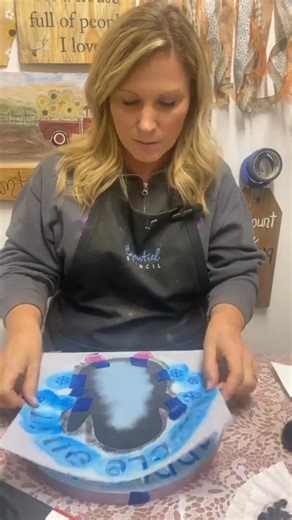 52 reactions · 6 comments | ❄️ Add a flurry of cuteness to your home this winter! ✨ This penguin door hanger by Melissa is the perfect project to try. With a little stenciling and layering magic, you’ll create a piece that’s adorable, personal, and full of winter charm.  Ready to make your own? Let’s craft some penguin magic together! ️ https://www.facebook.com/essentialstencil/videos/1140931434661078 | Essential Stencil | Facebook