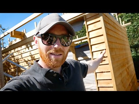 CLADDING THE NEW SHED | Wrap, batten and some great value Cedar!