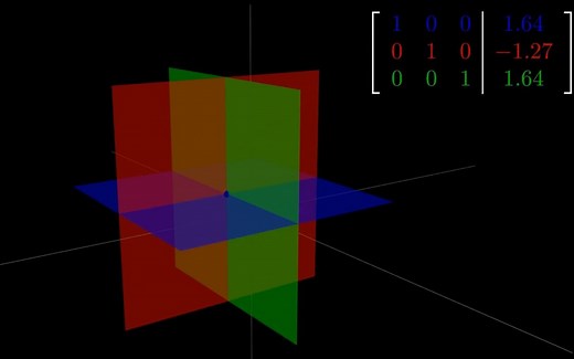 高斯消元法的可视化【中文字幕】