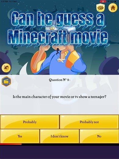 CAN AKINATOR GUESS A MINECRAFT MOVIE