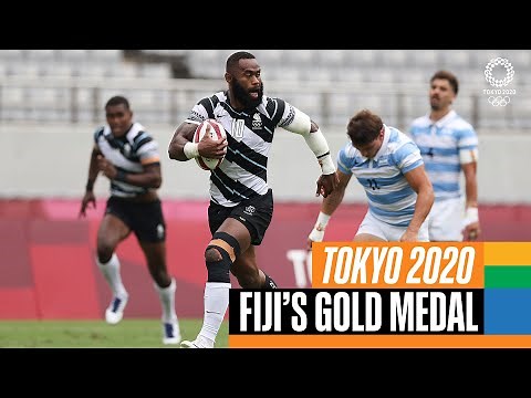 🇫🇯 🥇 Fiji's gold medal moment at #Tokyo2020 | Anthems
