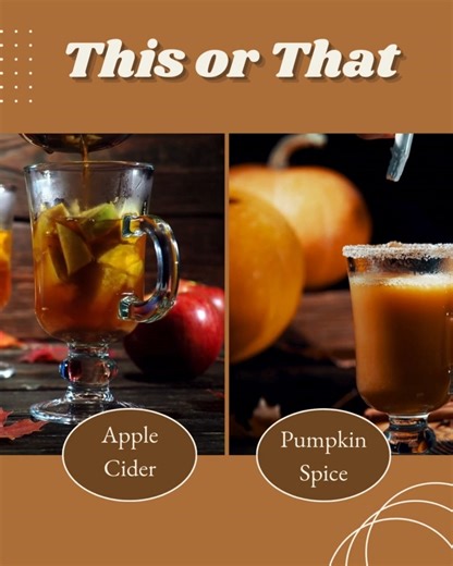 2.6K views |  Fall Time This or That?!  Which cozy drink warms your soul: Hot Apple Cider or Pumpkin Spice Latte? Let us know your favorite below! ☕️ #ThisOrThat | Pafford Funeral Home | Facebook