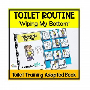 Wiping After Toileting Adapted Book, Toilet Training Resource, Potty Training Story, Toilet Training Story, Autism Story, Life Skills - Etsy