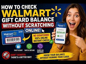 How to check Walmart gift card balance without scratching online
