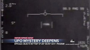 61K views · 1.1K reactions | UFO MYSTERY DEEPENS: Officials tell ABC News that an upcoming intelligence report will not provide definitive answers about strange sightings witnessed by U.S. Navy pilots, but that they are not from secret government programs. Martha Raddatz reports. https://abcn.ws/3w5U7Fa | ABC World News Tonight with David Muir | Facebook