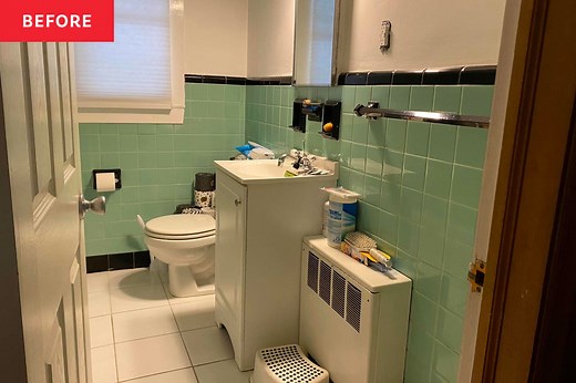 This Bathroom Didn’t Fight Its 1950s Tile — It Finally Let It Shine