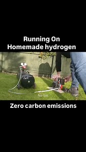Engine running on 100% hydrogen that was homemade. Resulting in zero tailpipe carbon emissions. #hydrogen #combustion #combustionengine #h2 | Hydrogen guys