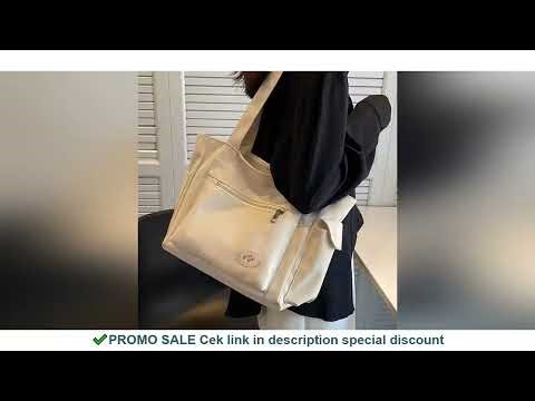 Women's Fashion Shoulder Bag Class Large Capacity Student Tote Bag New Canvas Commuter Handbag Carry