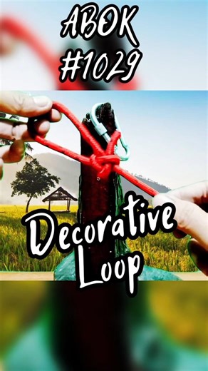 How to Tie the Decorative Overhand Loop (Ashley #1029) #ropeskills #gtknot #knot #climbing #rope