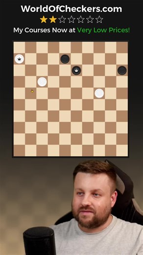 Most Players Play This Wrong… You Too? ⚪⚫ (⭐2/7) | Daily Checkers #13