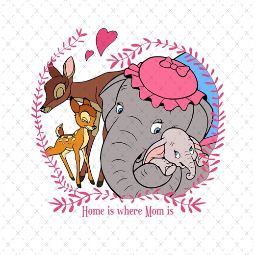 Dumbo Elephant Mother's Day PNG SVG (digital Download) - Etsy