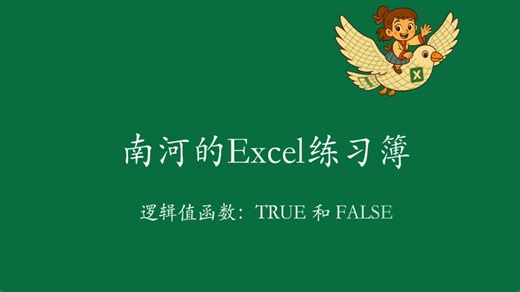 拜诗学E(xcel)：TRUE和FALSE函数