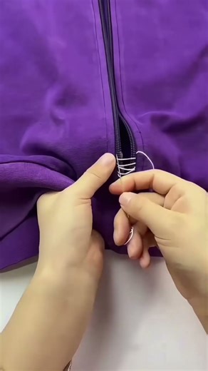 the process of sewing a jacket by hand #shortvideo