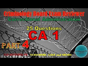 CA 1 Reviewer | Part 4 | Institutional Correction Reviewer | CLE Reviewer PH
